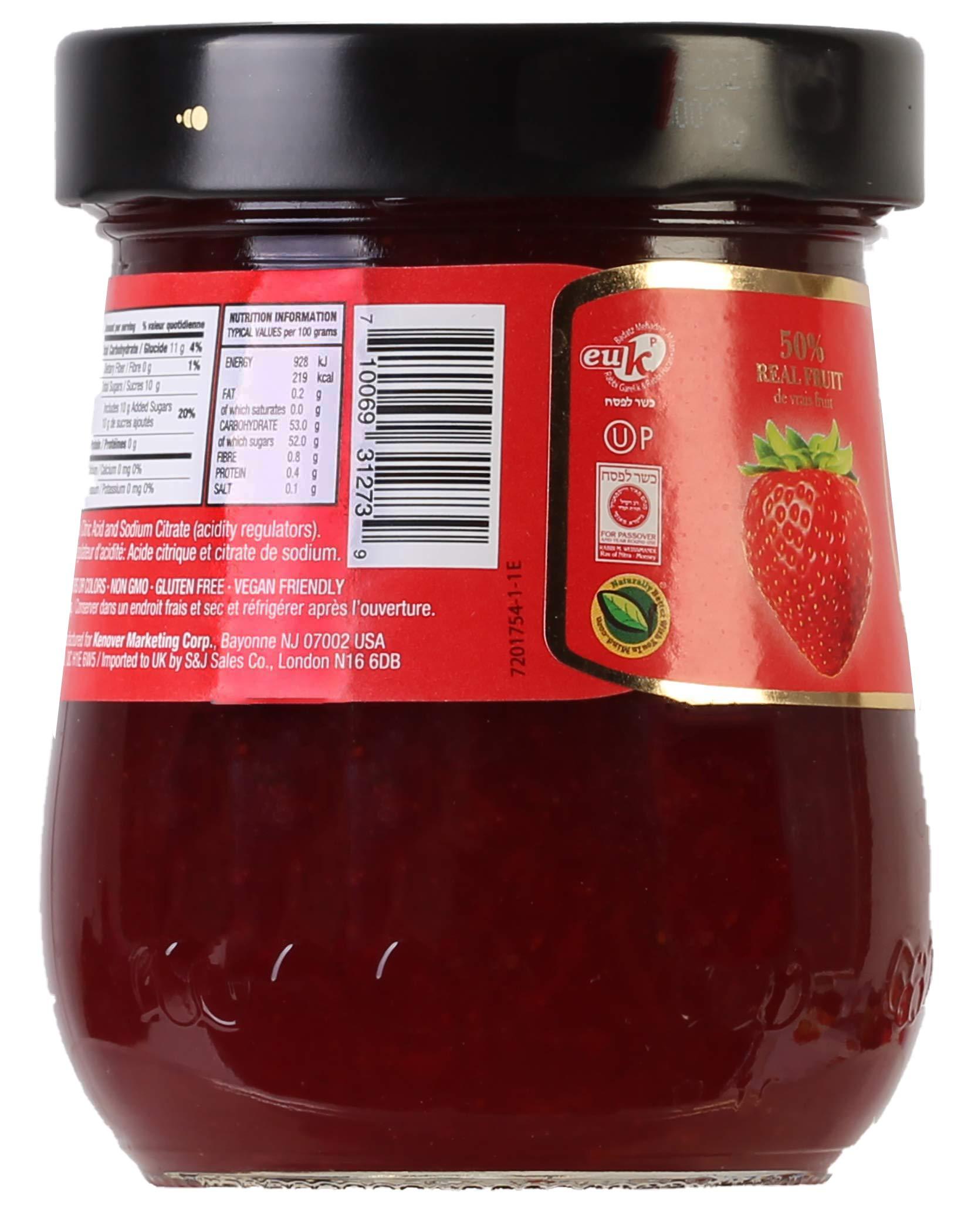 Tuscanini Tuscanini Premium Italian Strawberry Preserves, 11.64 oz | 50% Fruit | Spreadble Fruit Jam | No High Fructose Corn Syrup | No Preservatives | Non GMO | Gluten Free | Kosher (Including Passover)
