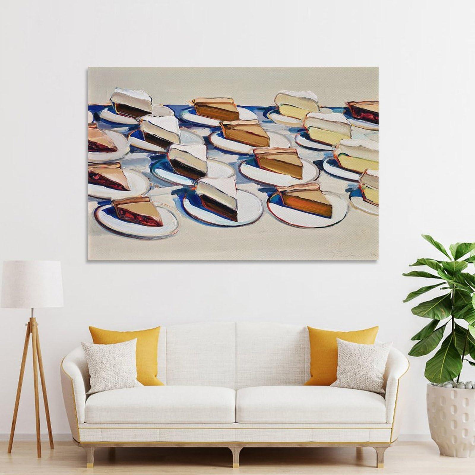 Generic Wayne Thiebaud Pies Pies Pies (2) Pop-Art Picture Print Wall Art Poster Painting Canvas Posters Artworks Gift Idea Room Aesthetic 08x12inch(20x30cm)