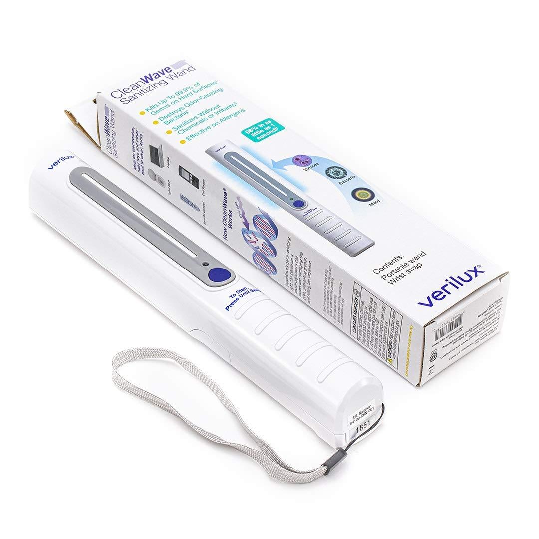Verilux Verilux CleanWave VH03 Portable Sanitizing Travel Wand - UV-C Technology - Kills Germs and Bacteria
