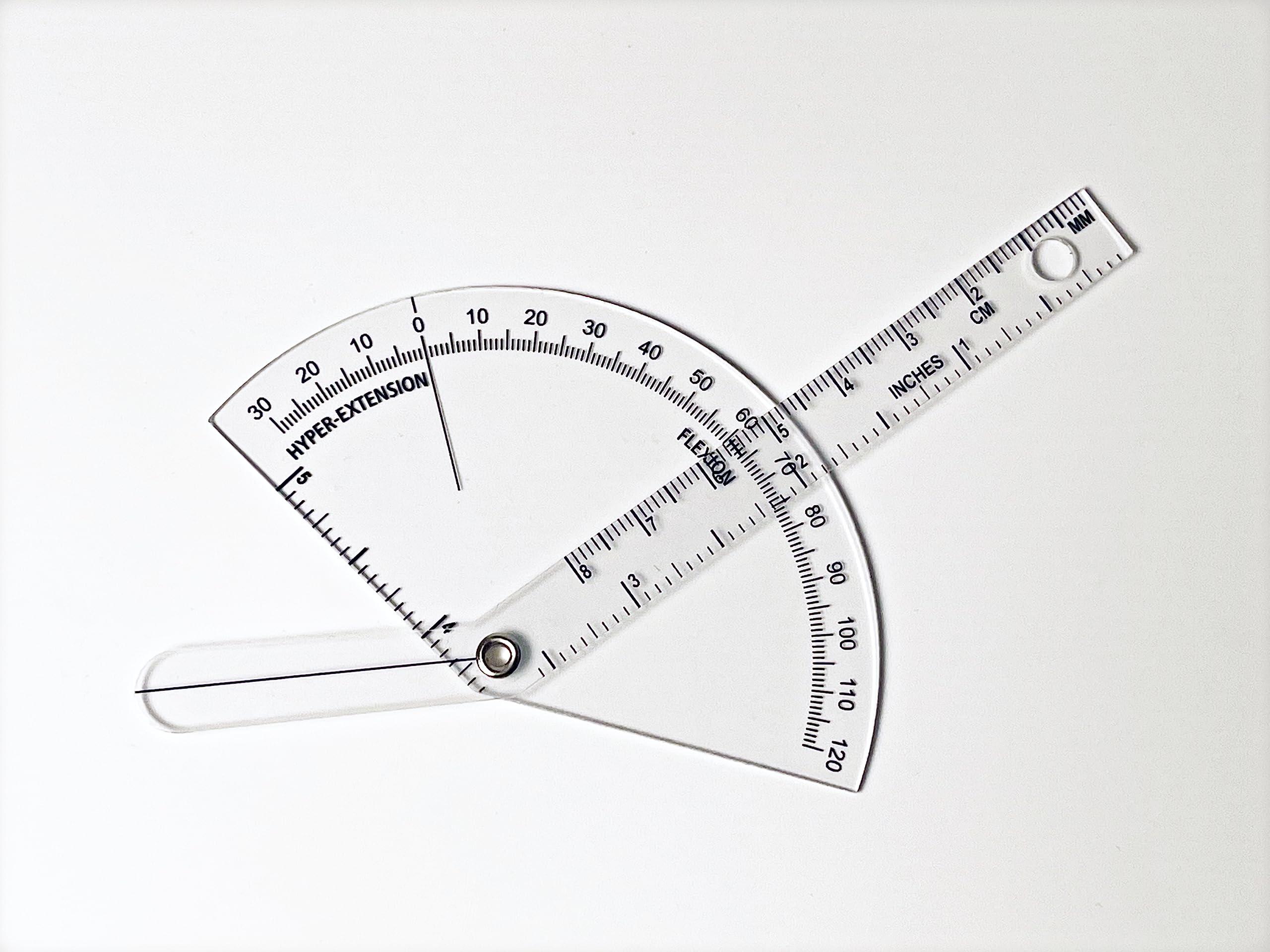 Generic Precision Finger Goniometer for Rehab, Physical Therapy, Fitness - Accurate Measurement Tool for Finger Range of Motion, Flexion & Extension - Track Progress, Improve Hand Mobility, Finger Flexibility