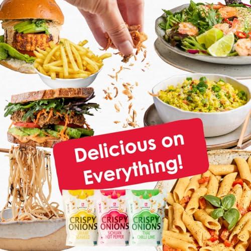 Mekhala Mekhala Umami Seaweed Crispy Onions - Salad Toppings Crunchy Fried Onions For All-Purpose Seasoning Like Keto, Ramen Toppings, And Rice Gluten-free | 2.5oz