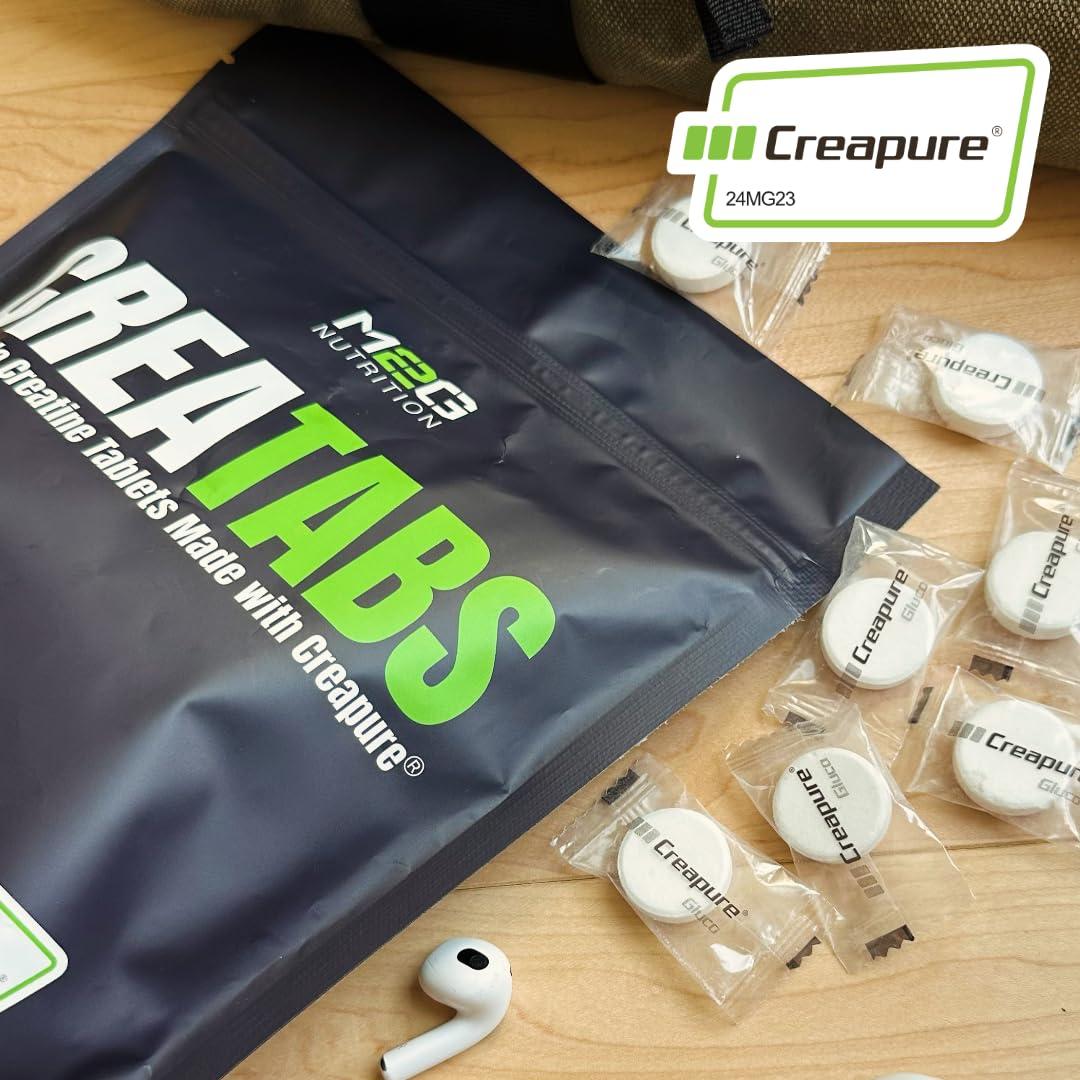 M2G Nutrition M2G Nutrition CREATABS, Creapure Creatine, 120 Chewable Tabs, Natural Lemon Flavor