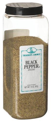 Traders Choice Traders Choice Pepper, Black Ground, 14-Ounce Plastic Containers (Pack of 6)