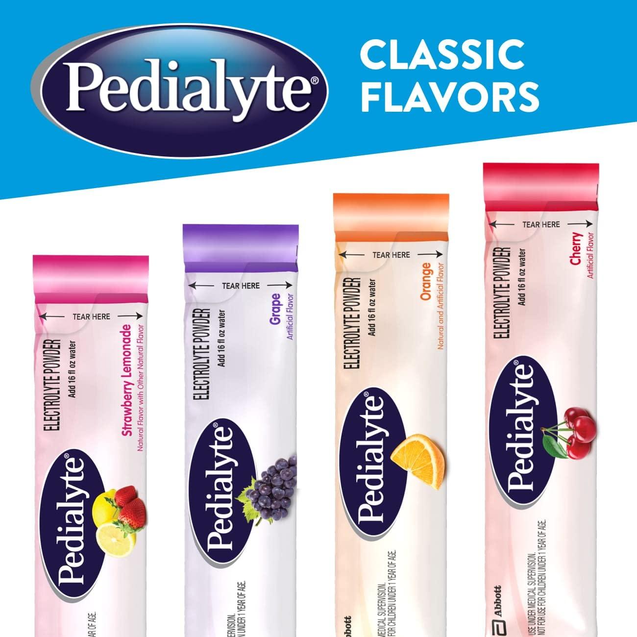Pedialyte Pedialyte Electrolyte Powder Packets, Grape, Hydration Drink, 6 Single-Serving Powder Packets