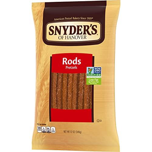 Snyder\'s of Hanover Snyder\'s of Hanover, Pretzel Rods, 12 Oz Bag (Pack of 2)