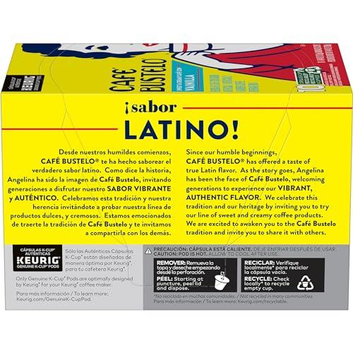 Caf Bustelo Caf Bustelo Sweet & Creamy Caf con Vainilla Flavored Coffee, 60 Keurig K-Cup Pods