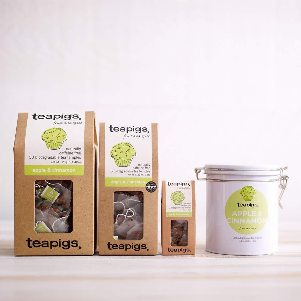 teapigs Teapigs Apple & Cinnamon Herbal Tea Bags Made With Whole Leaves (6 Pack of 15 Tea bags)