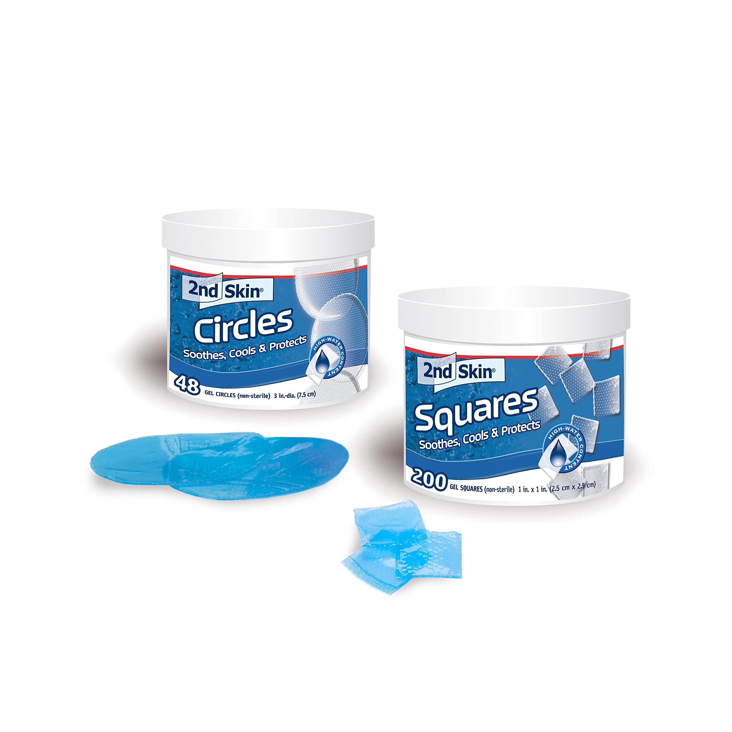 Spenco Spenco 2nd Skin Squares Soothing Protection Bacterial Barrier, 1 Inch Squares + 3 Inch Circles