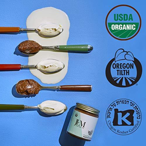 JEM Just Eat Me. JEM Organics Cashew Cardamom Almond Nut Butter, Organic, All Natural, Gluten-Free, Vegan, Paleo, Keto Snack, 6 oz Jar, Single Pack