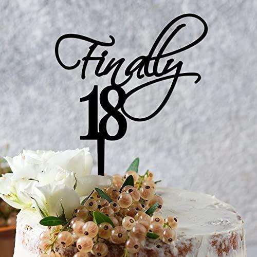 YJHLBHDIAN Sweet 40 Cheer to 40th Birthday Cake Topper Black Acrylic Happy Birthday Party Decorations Cake Topper Personalized Happy Birthday Cake Topper Happy Birthday Gift to Children Women Cake Toppers