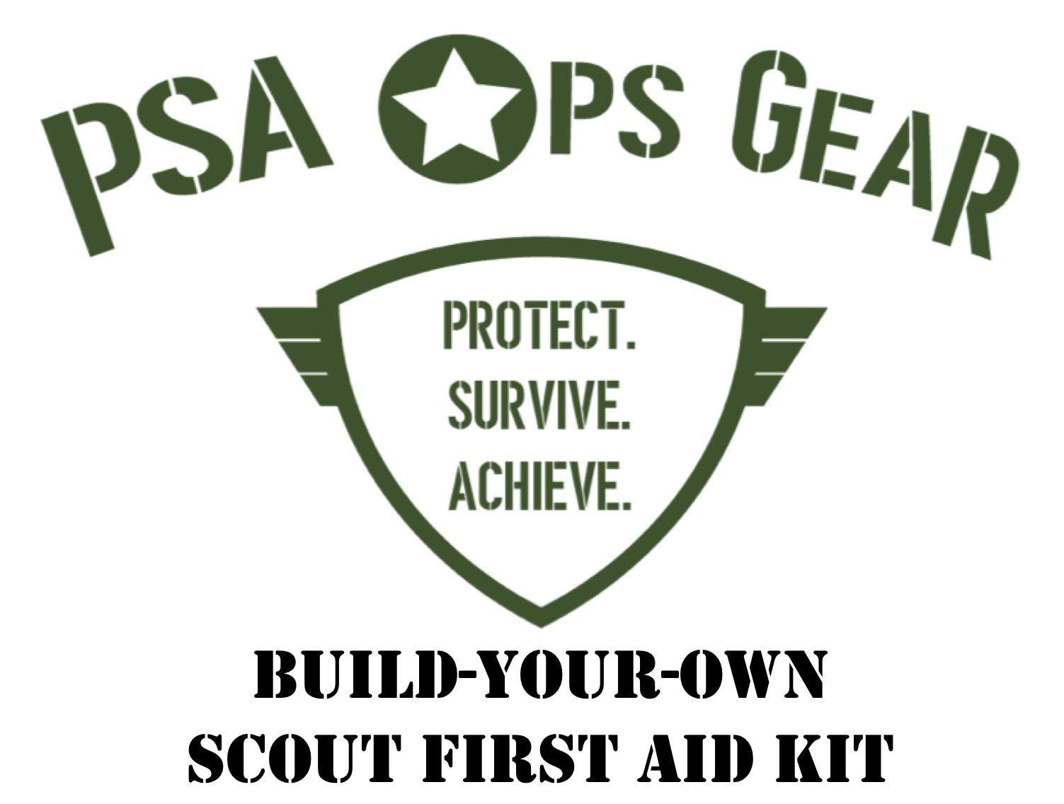 PSA Ops Gear Scout Personal First-Aid Kit - Build-A-Kit Supply Bundle (Contains All Required Items to Make Boy Scout (BSA) Compliant Personal First-Aid Kits) (6)