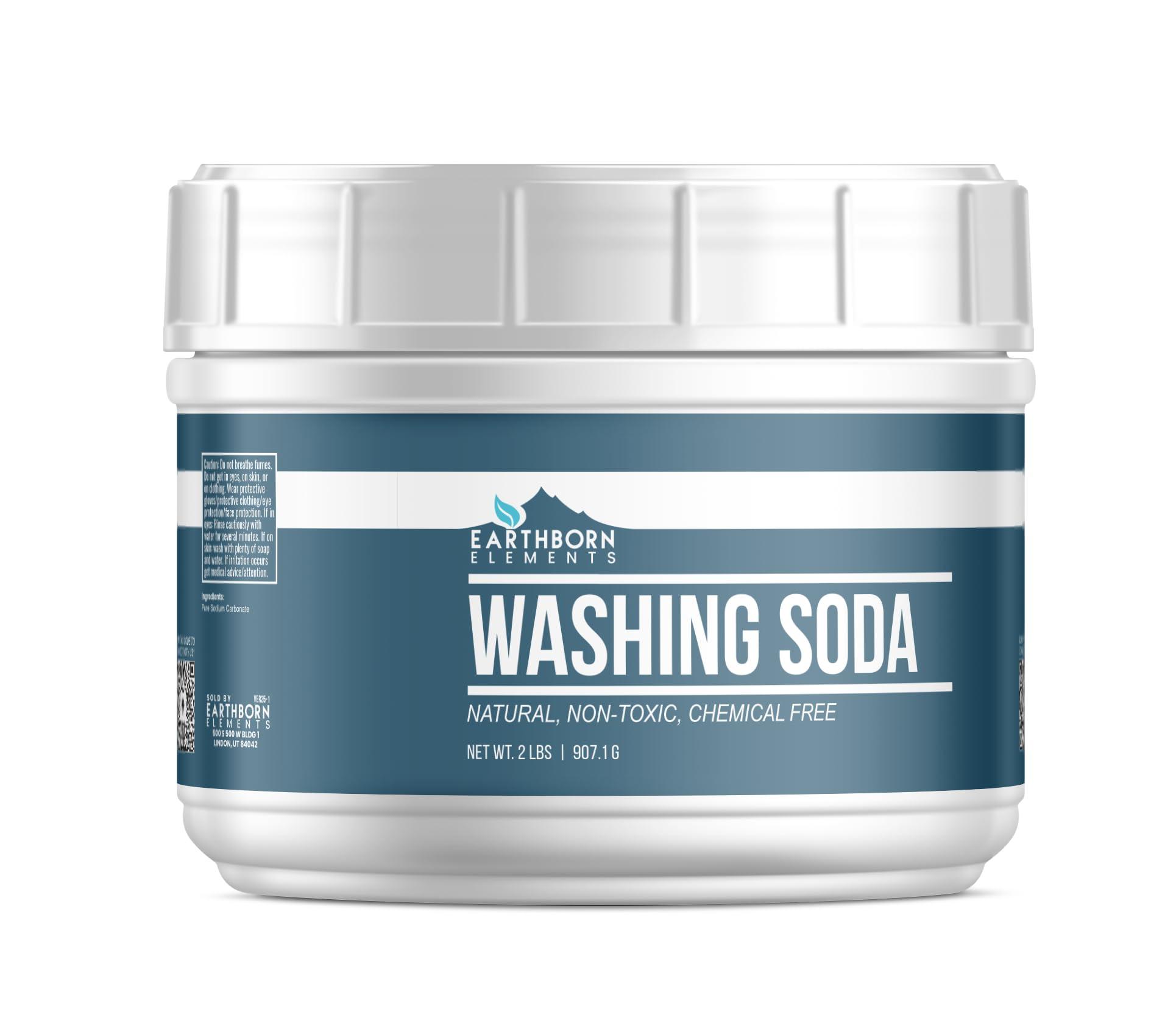Earthborn Elements Earthborn Elements Washing Soda (2 lb), Soda Ash, Sodium Carbonate, Non-Toxic Laundry Booster
