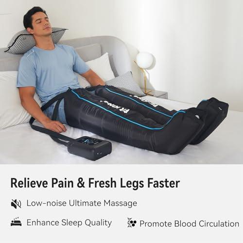 FIT KING FIT KING Professional Air Compression Leg Recovery System, Cordless Rechargeable Leg Compression Massager Recovery Boots, Fast Recovery & Improved Circulation for Athletes, FSA HSA Approved (Medium)