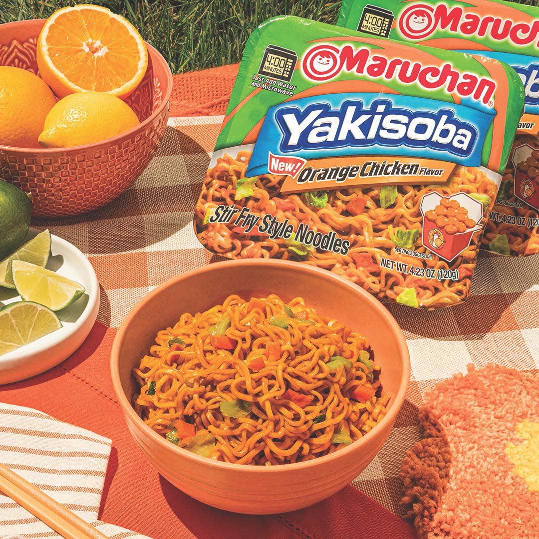 Maruchan Maruchan Yakisoba Orange Chicken, Japanese Instant Ramen Noodles, 4.23 Oz, 8 Count