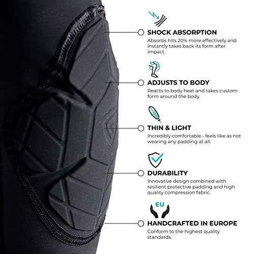 Gamepatch Gamepatch Knee Pads | Compression Sleeve Joint Protection | Shock Absorbing Technology | Men Women Kids, Black, Size M