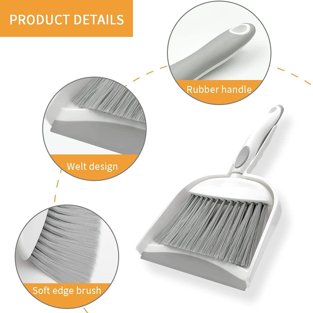 WDDBHSKN Mini Broom and Dustpan Set Kids Broom Set Kids Cleaning Set Toddler Broom Set Set Small Broom and Dustpan Set for Desk, Home, Kitchen Necessities