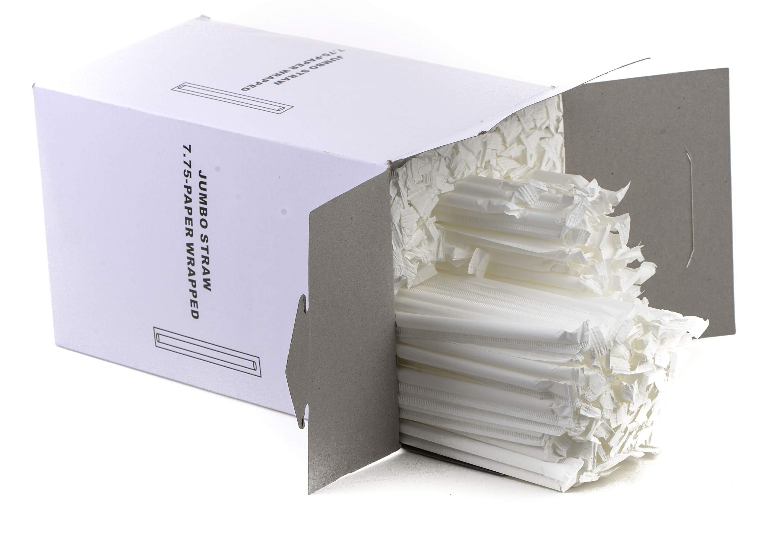 EcoQuality Individually Wrapped Clear Plastic Drinking Straws 500/Box - Disposable Clear Straws, BPA Free Plastic, Cold or Hot Drinks - Soda Straws, Party Straws, Birthday Parties, Catering (9)