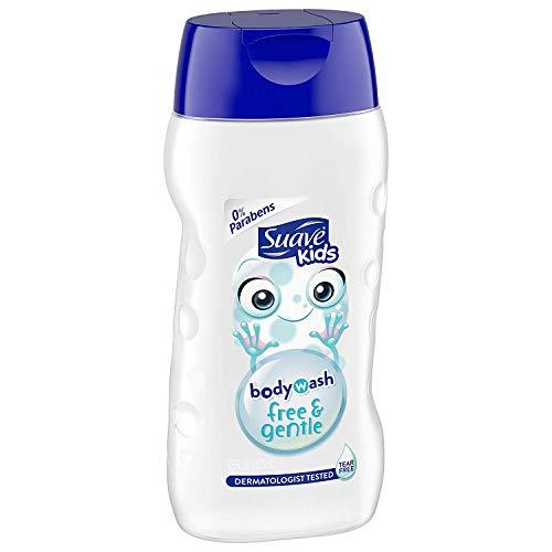 Suave Suave Kids Body Wash - Free & Gentle - Tear Free - 0% Parabens - Net Wt. 12 FL OZ (355 mL) Per Bottle - Pack of 3 Bottles