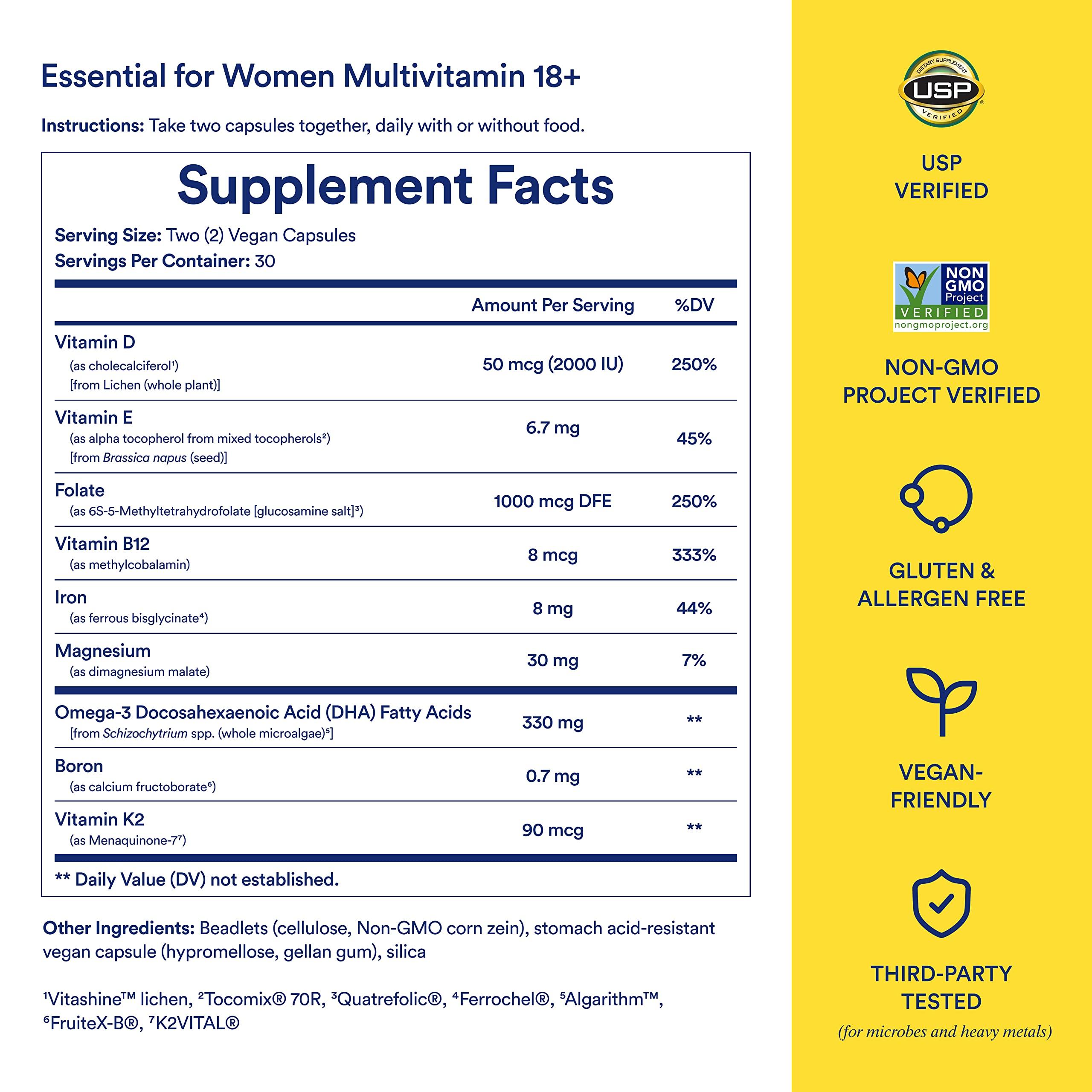 Ritual Ritual Multivitamin for Women & Men 18+ with Vegan Omega 3 DHA