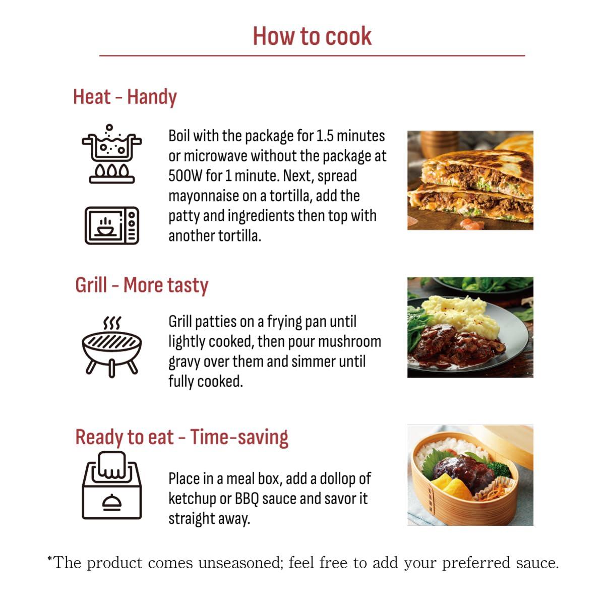 LEONIS LEONIS Veggie Patties 6pcs - High-Protein, Low-Calorie Plant-Based Konjac & Soy Burger Alternative