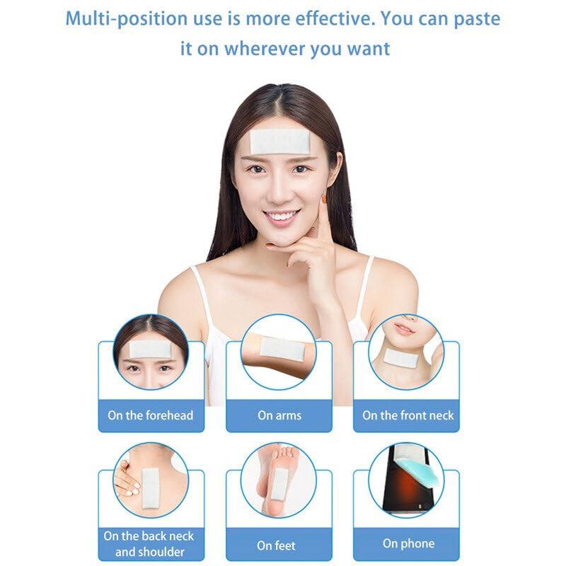 Toyokar Professional 10PCS Cooling Gel Patch Pad Forehead Fever Strip