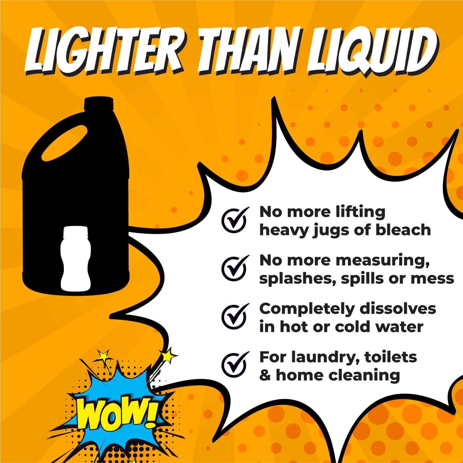 AMAZE AMAZE Ultra Concentrated Bleach Tablets [32 tablets] - Meadow Scent - for Laundry, Toilet, and Multipurpose Home Cleaning. No Splash Liquid Bleach Alternative