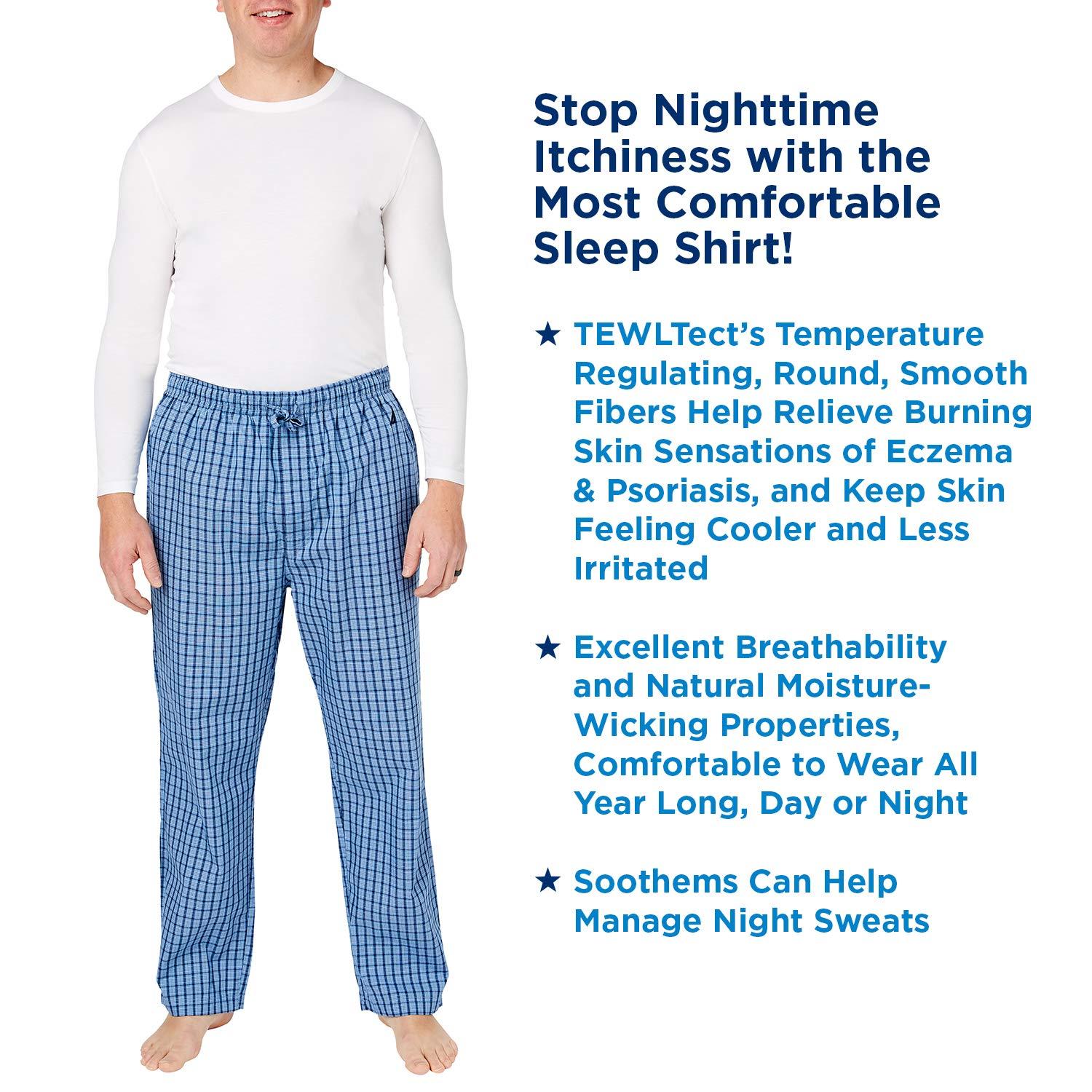Soothems Eczema & Psoriasis Clothing Relief Treatment Shirt for Moderate to Severe Sensitive Dry Skin for Men (Size M)  Also Used as a Wet Wrapping Therapy White