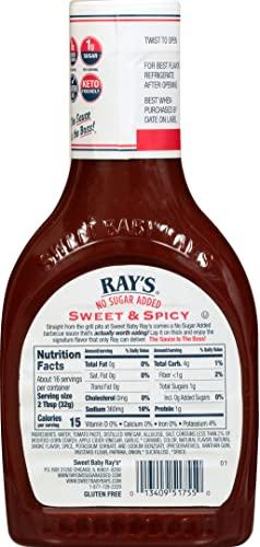 Sweet Baby Ray's Sweet Baby Ray's No Sugar Added, Sweet & Spicy, 18.5 OZ