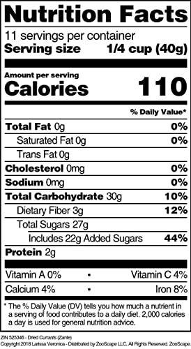 Larissa Veronica Dried Currants (Zante) (16 oz, ZIN: 525346) - 2 Pack