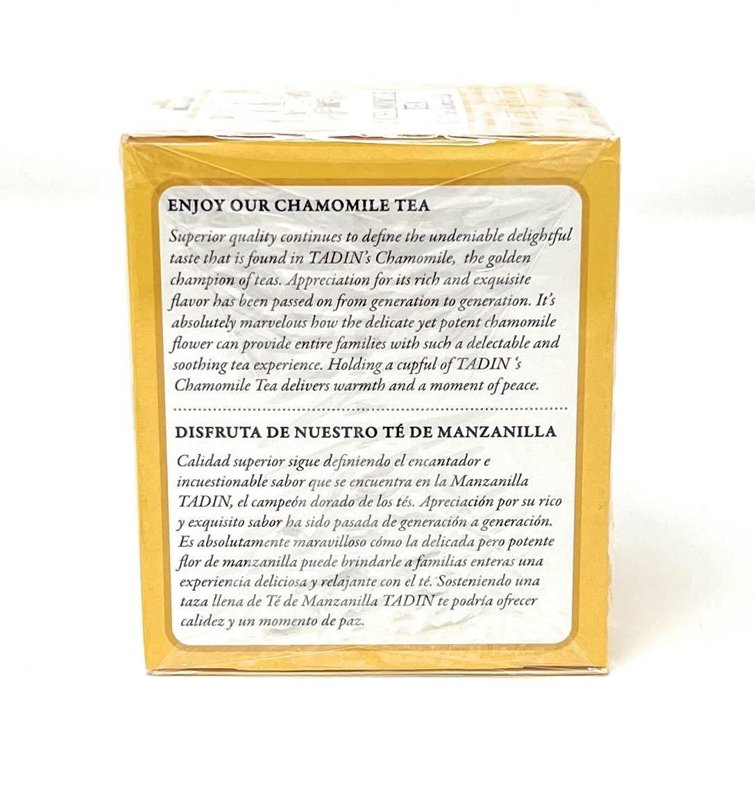 Tadin Tadin Chamomile Herbal Tea 6 Boxes Of 10 Bags Per Box (60 Bags)