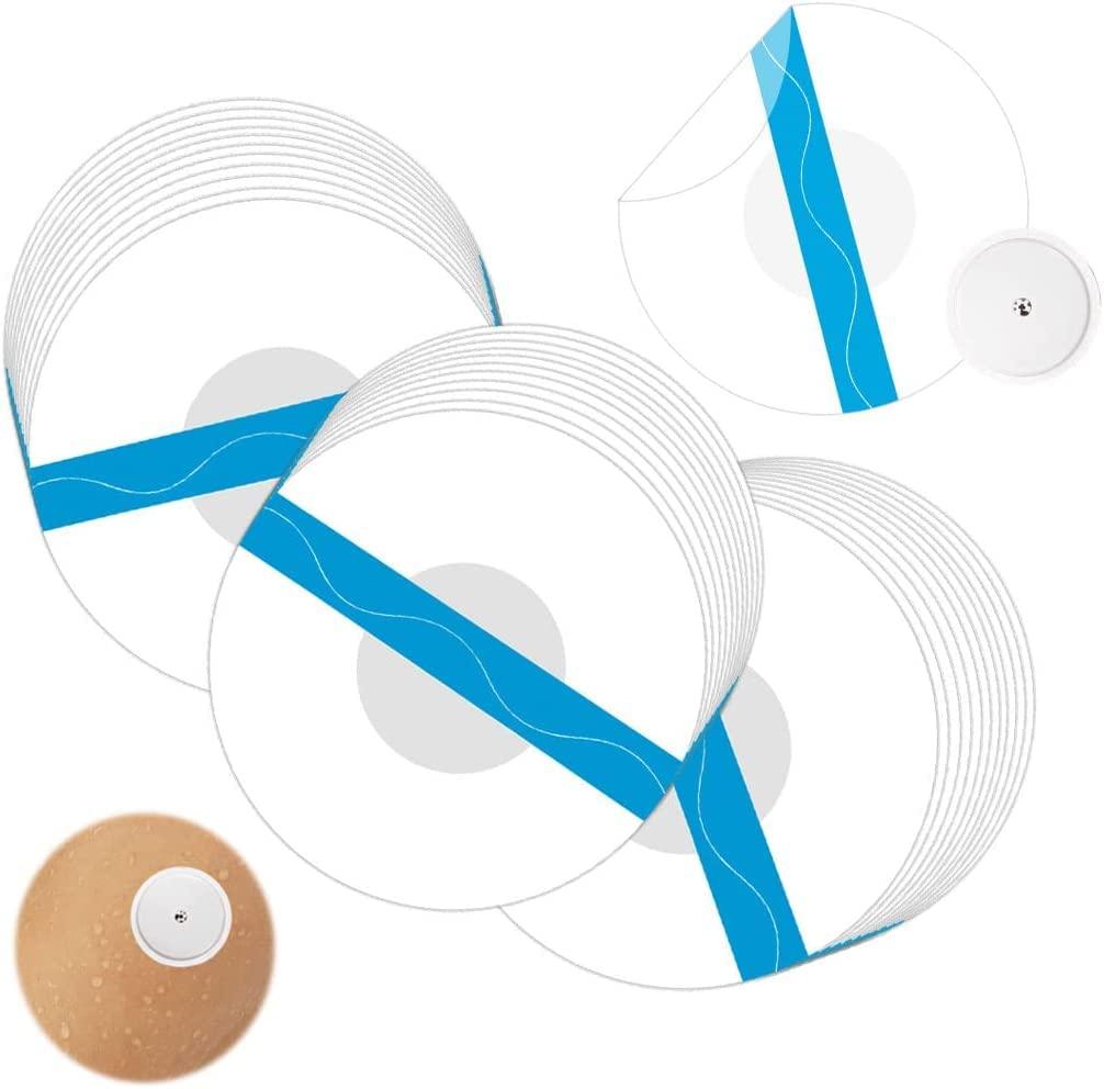 GTAGKOMMEN 55Pack Freestyle Libre 2 Sensor Covers, Latex-Free Hypoallergenic Waterproof Adhesive Patches for Libre 2/3 Sensor, CGM Covers Protection Transparent Tape 14 Days Long Stay NO Hole & Glue -GTAGKOMMEN