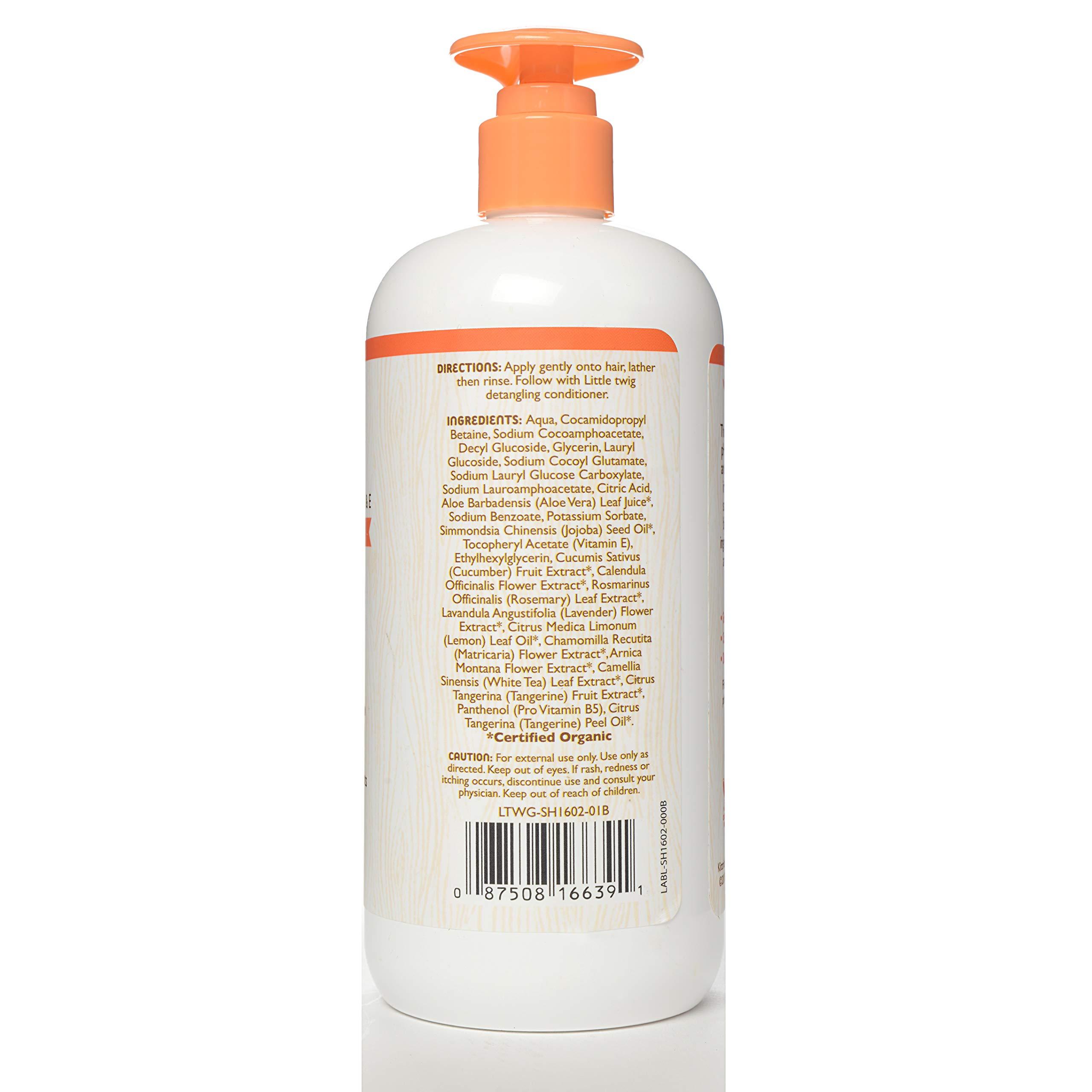Little Twig Little Twig Happy Tangerine Shampoo, Hair Shampoo with Natural Plant Derived Formula, Vegan, Gluten-Free, Perfect for Newborns, 17 fl. oz.