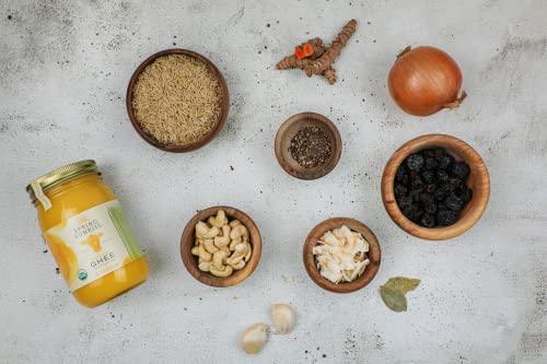 Spring Sunrise Spring Sunrise Organic Grass Fed Ghee Butter - USDA Certified Organic Clarified Butter - Paleo, Keto Friendly, Non-GMO, Gluten, & Casein Free Cooking Oil - Sustainably Sourced (16oz Jar)