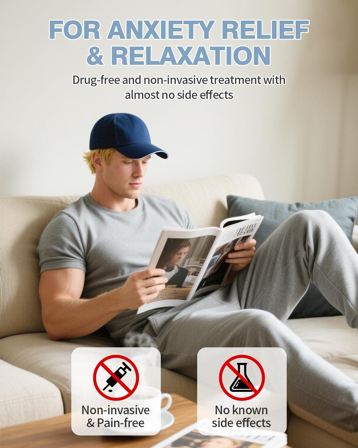 LONLIKE LONLIKE Light Therapy Hat, Red Light Cap for Head with Timer & Controller, Red Light 630nm Infrared Light 850nm 940nm Infrared Therapy Cap