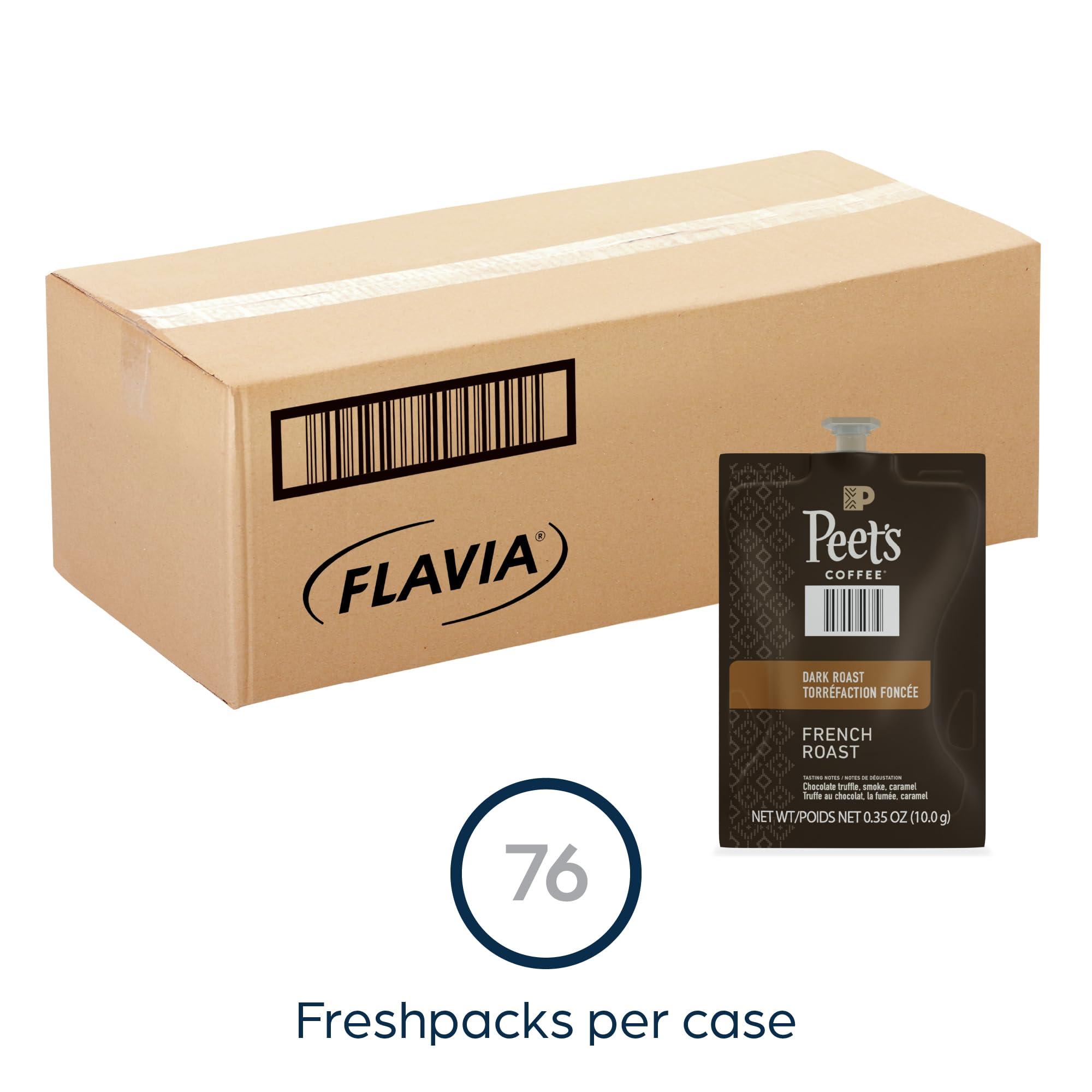 Flavia Peet\'s Coffee & Tea Flavia Ground Coffee Freshpacks, French Roast, 0.35 Oz Freshpack, 76/carton