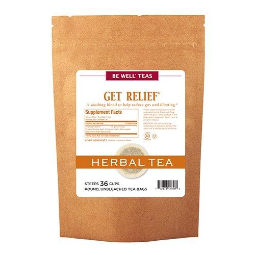 The Republic of Tea The Republic of Tea Be Well Teas No. 9, Get Relief Herbal Tea For Digestion, Refill Pack of 36 Tea Bags