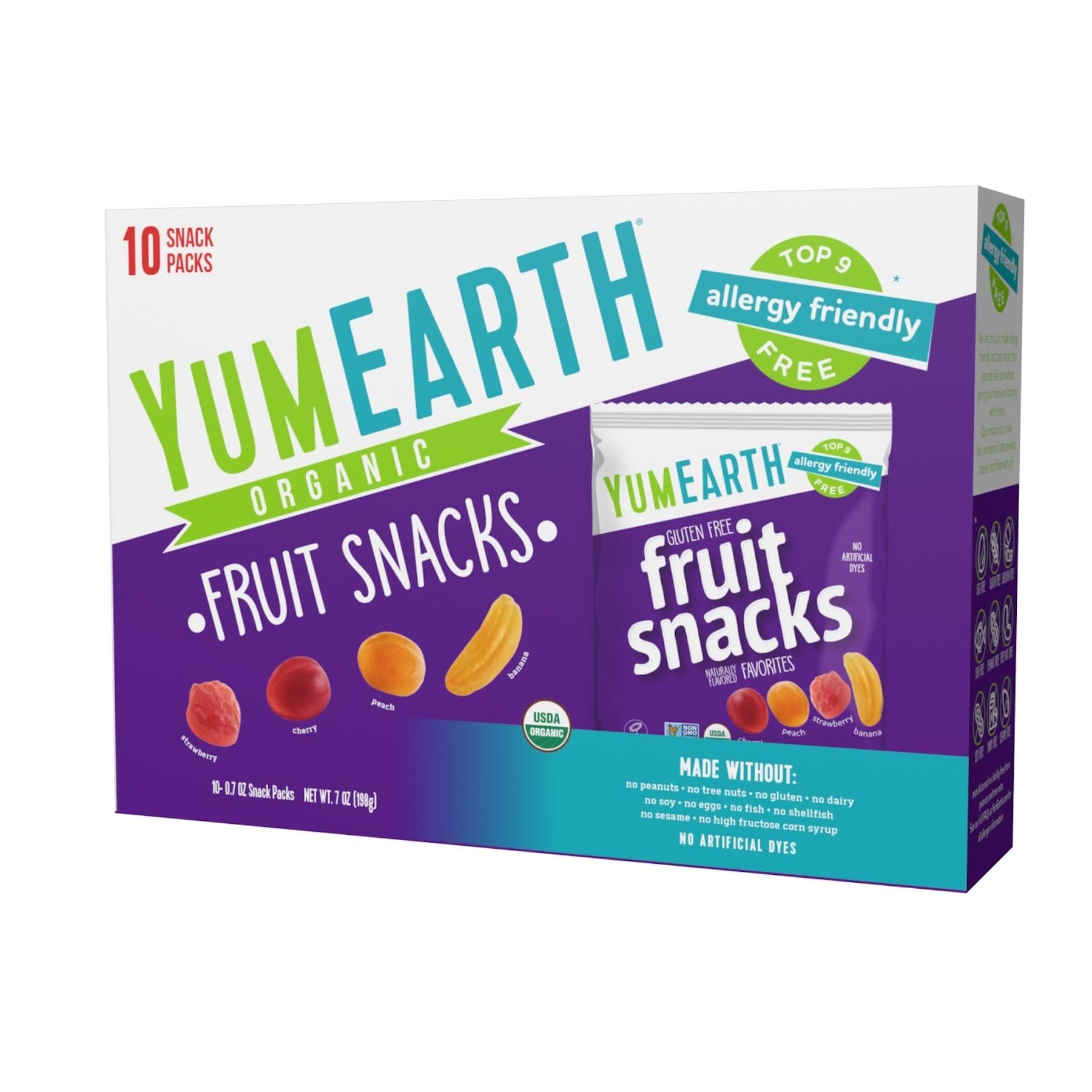 YumEarth YumEarth Organic Fruit Snacks Box, 0.7 Ounce (Pack of 10)