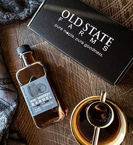 Old State Farms Old State Farms Rye Whiskey Barrel Aged Pure Maple Syrup, 8.4oz, 250ML