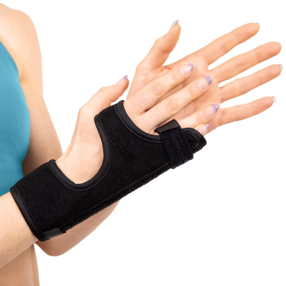 BraceAbility BraceAbility Ulnar Gutter Splint - Hand Support Brace for Metacarpal and Boxer\'s Fracture Treatment, Broken or Jammed Pinky and Ring Trigger Finger Pain Relief, Right or Left Immobilizer Cast (L)