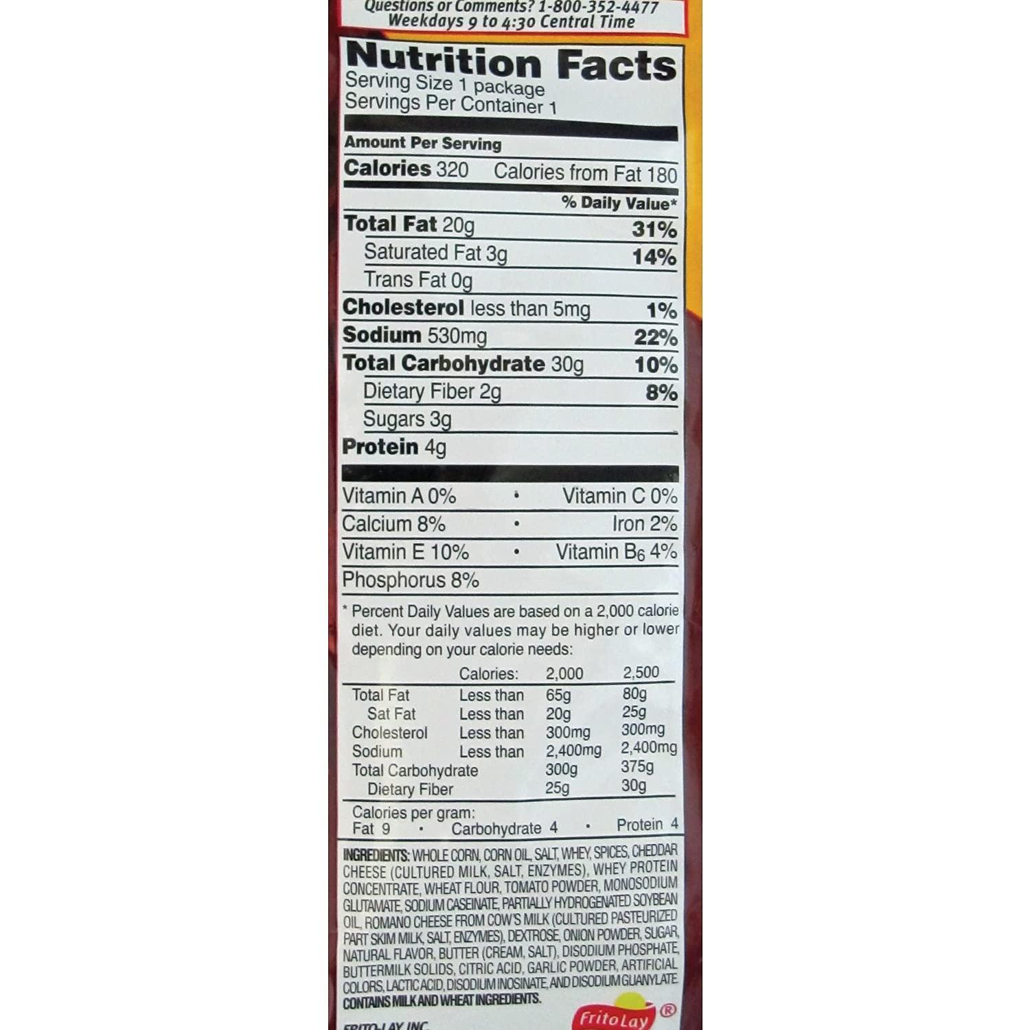 Fritos Fritos Corn Chips, Chili Cheese, 2-Ounce Large Single Serve Bags (Pack of 64)