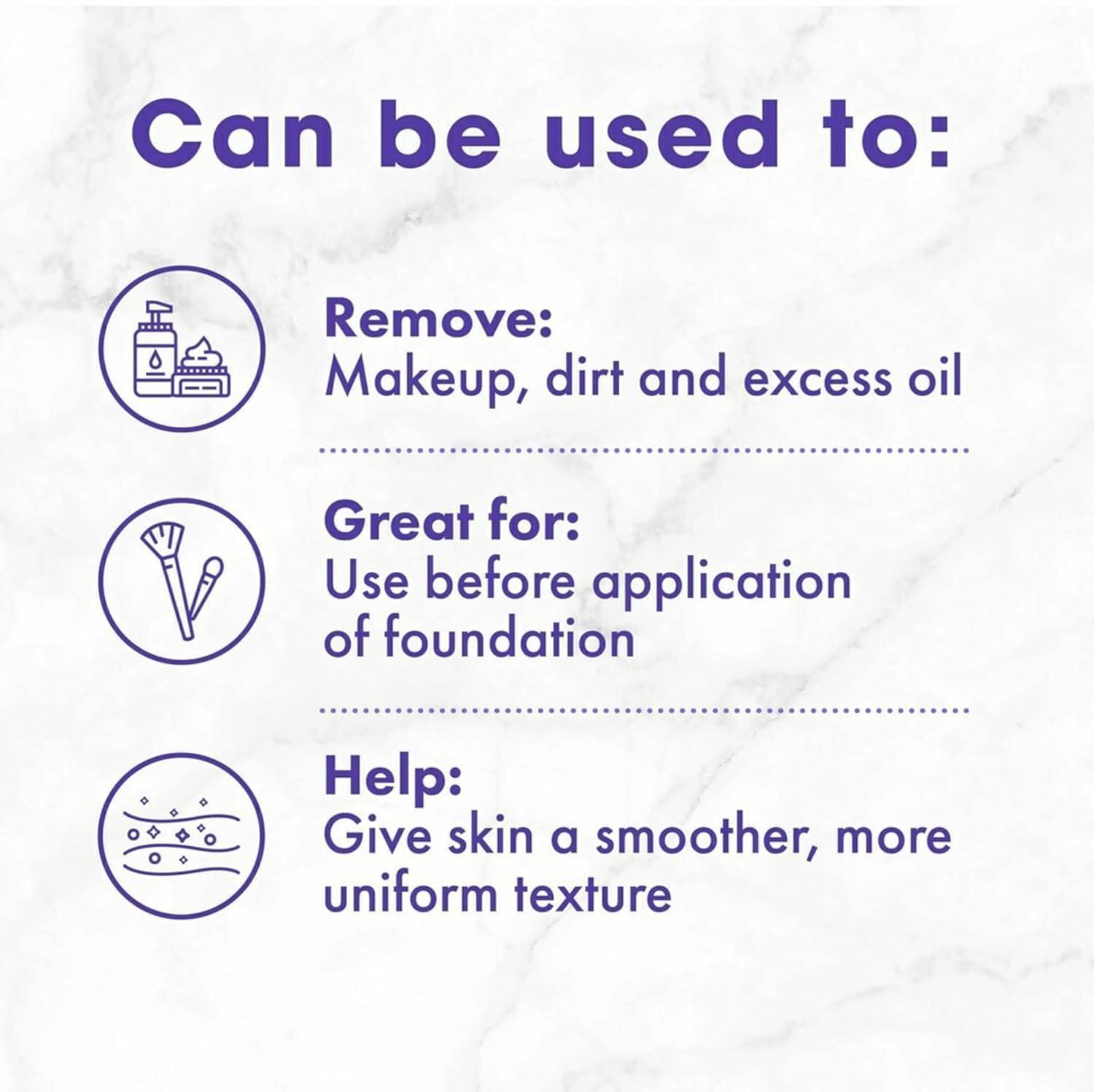 Buf-Puf Buf-Puf Gentle Facial Sponge, Dermatologist Developed, Removes Deep Down Dirt & Makeup That Causes Breakouts and Blackheads, Reusable, Exfoliating, 1 Count