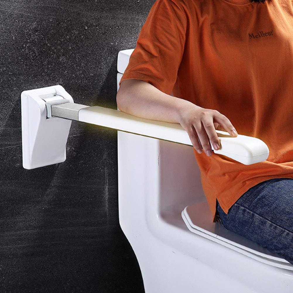 GeRRiT Flip-Up Bathroom Grab Bar Bathroom Grab Bar, Toilet Grab Bar Handle Safety Rail Wall Grab Bar Balance Assist Grip Bathroom Handles for Elderly