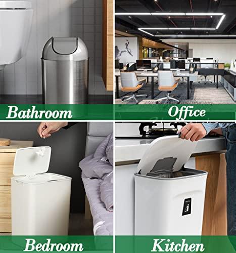 Hommaly Hommaly 1.2 Gallon 240 pcs Small Golden Trash Bags, Strong Garbage Bags, Bathroom Gold Trash Can Bin Liners Unscented, Mini Plastic Bags for Office, Waste Basket Liner, Fit 4.5 Liters, 0.5-1.2 Gal