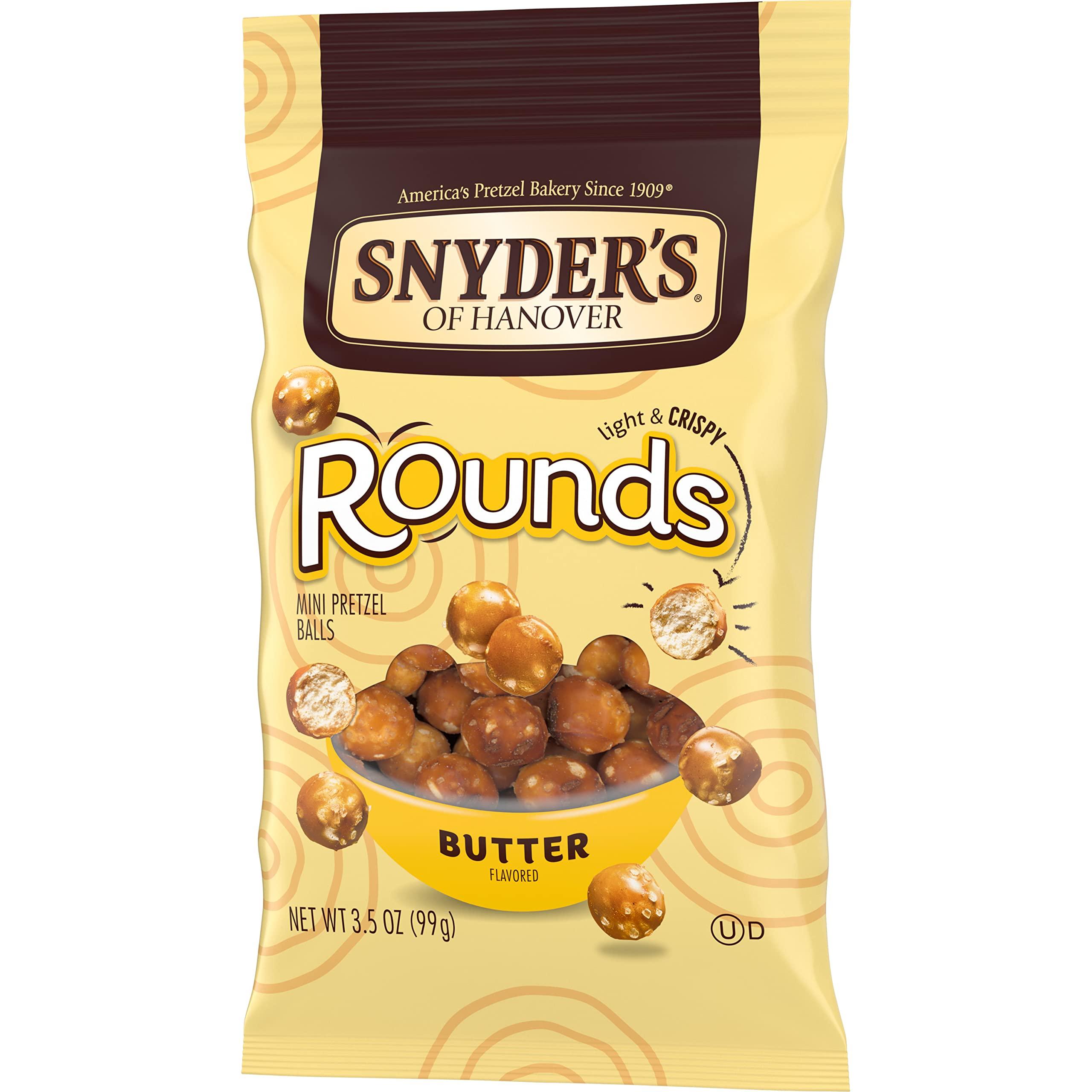 Snyder's of Hanover Snyder\'s of Hanover Pretzels, Butter Rounds, 3.5 Oz (Pack of 8)