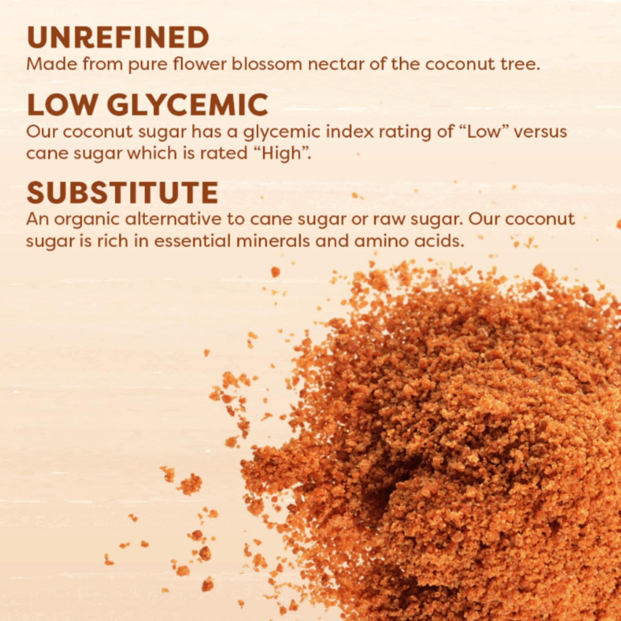 Big Tree Farms Big Tree Farms Organic Brown Coconut Sugar - Coconut Palm Sugar, Unrefined, Fine Crystals, Cane Sugar Replacement, Coconut Blossom Nectar, Vegan, Perfect for Baking - 16 Oz (Pack of 3)