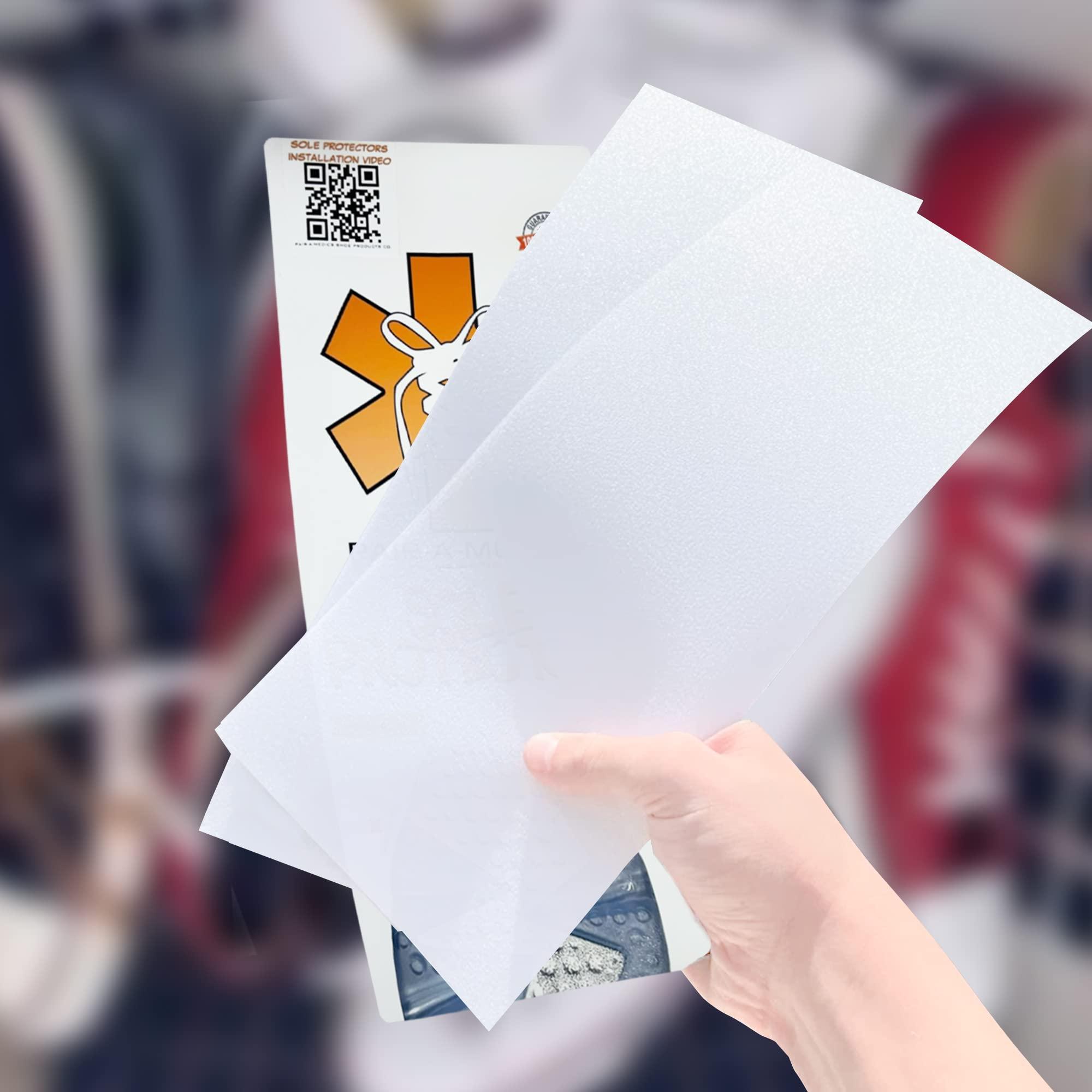 Pairamedics Shoe Products Company Pairamedics Sole Protectors Shoe Crease Protector for Sneakers, Self-Adhesive Crease Protectors in a Non-Slip Design, Waterproof Shoe Covers in Crystal Clear Self-Stick Pads