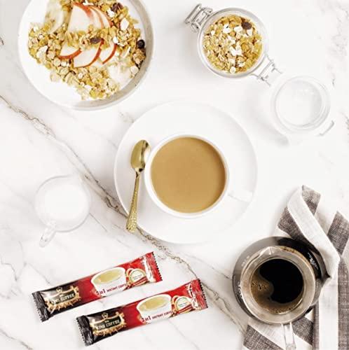 TNI King Coffee King Coffee Premium Instant Coffee - 3 in 1 Vietnamese Coffee Blend w/ Creamer & Sugar - 88 Single Serve Instant Coffee Packets (1 Bag - 88 Sticks)