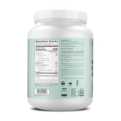 Isopure Isopure Plant-Based Protein Powder, Lactose Free, Gluten Free, With Iron, Unflavored, 20g Plant Protein Per Serving, 1.15 Lbs, 20 Servings