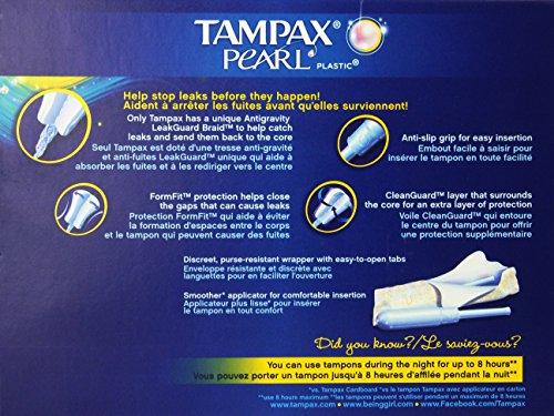 Tampax Tampax Pearl Regular Absorbency Unscented Tampons, 96 Count, Pack of 1