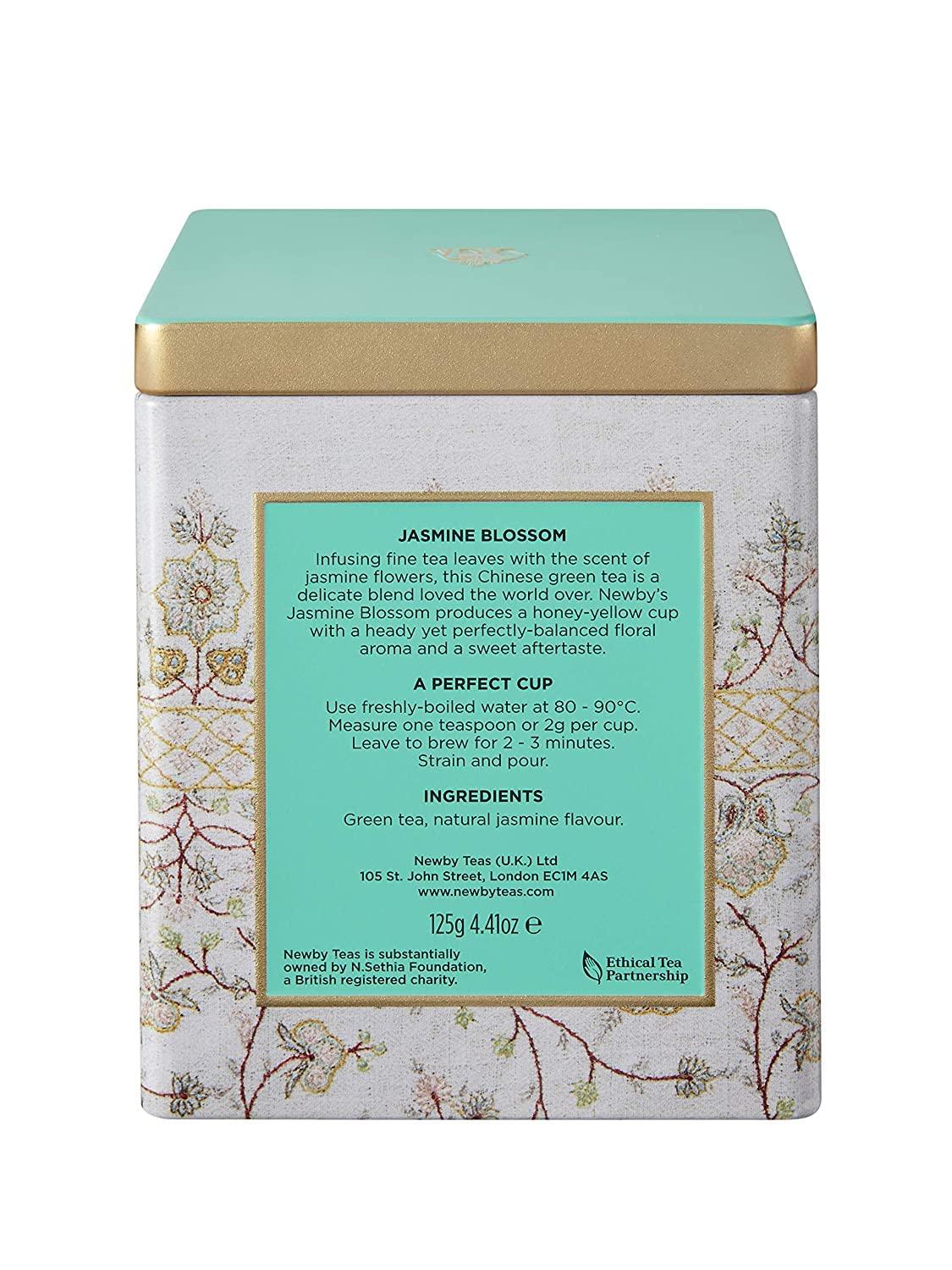 newby Newby Jasmine Blossom Green Tea Caddy, 125g